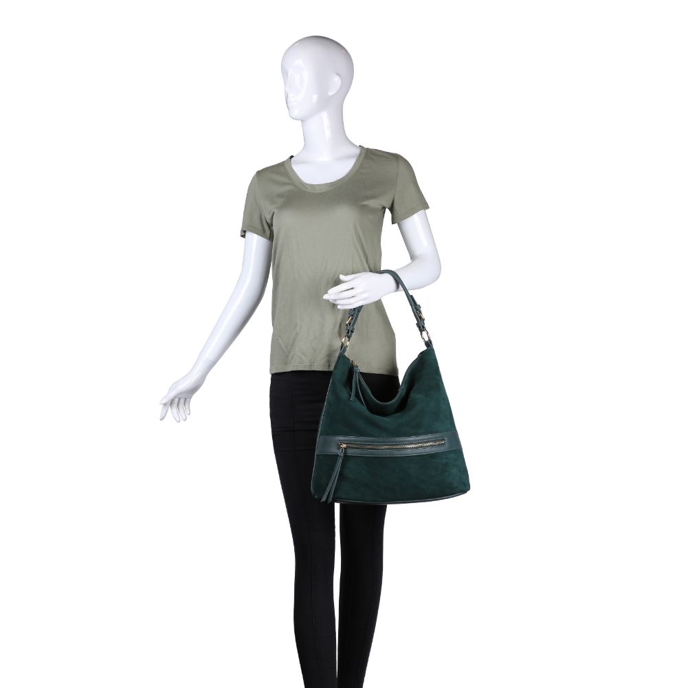 Product Image of Moda Luxe Isabella Hobo 842017122432 View 5 | Emerald