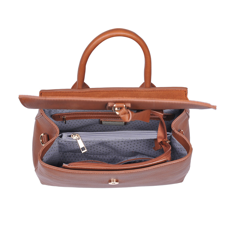 Product Image of Moda Luxe Clare Satchel 842017118329 View 4 | Tan