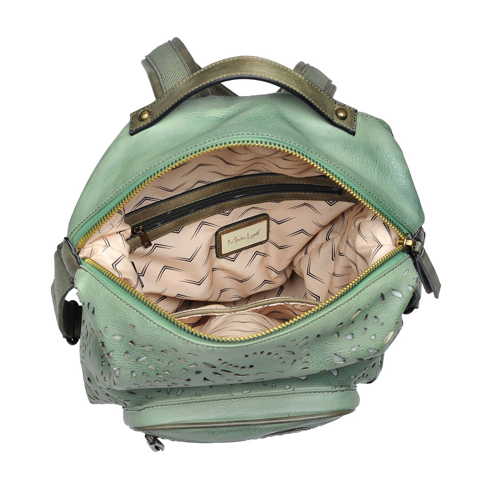 Product Image of Moda Luxe Summer Backpack 842017114031 View 4 | Sage