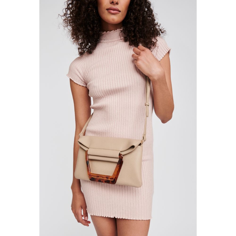 Woman wearing Natural Moda Luxe Deschanel Crossbody 842017121039 View 1 | Natural