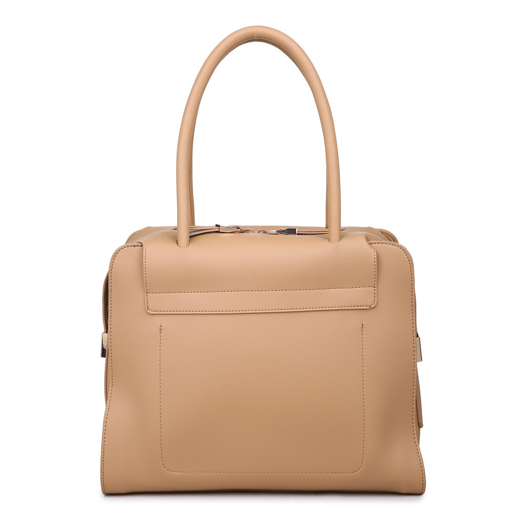 Product Image of Moda Luxe Juliette Satchel 842017114758 View 3 | Camel
