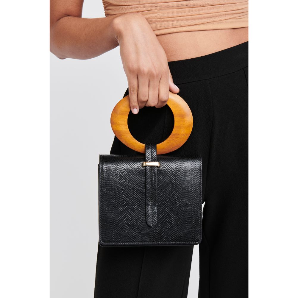 Woman wearing Black Moda Luxe Callie Crossbody 842017123903 View 2 | Black