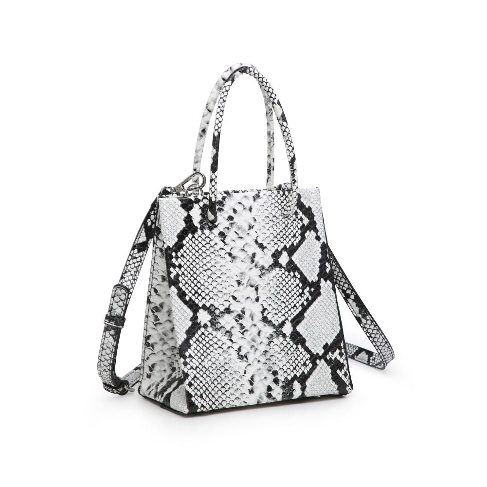 Product Image of Moda Luxe Peyton Snake Crossbody 842017125266 View 2 | Black White
