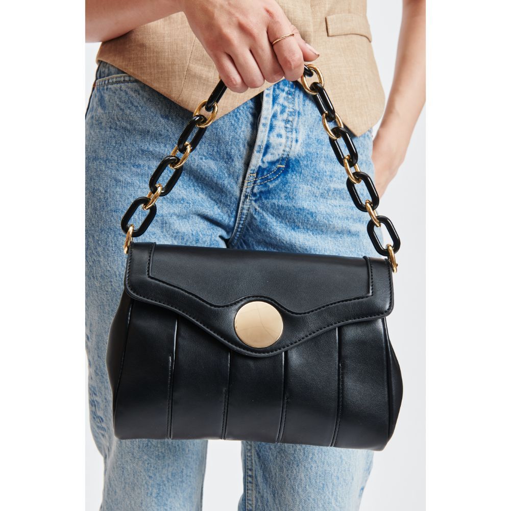 Woman wearing Black Moda Luxe Larisa Crossbody 842017131342 View 4 | Black