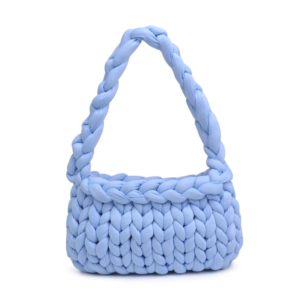 Woman wearing Sky Blue Moda Luxe Trendelle Hobo 842017134978 View 5 | Sky Blue