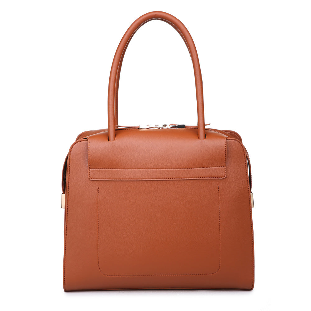 Product Image of Moda Luxe Juliette Satchel 842017114741 View 3 | Tan