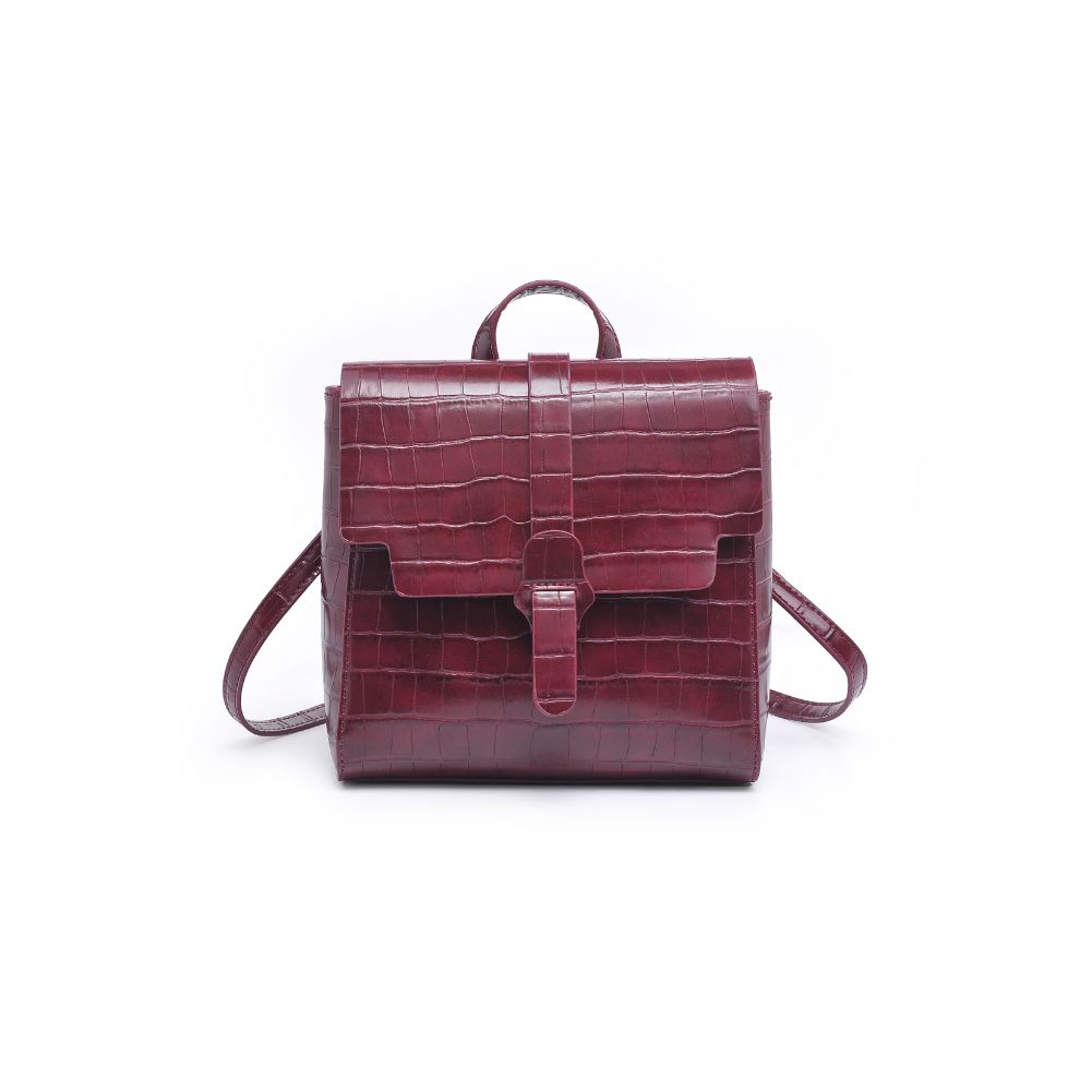 Woman wearing Bordeaux Moda Luxe Claire Backpack 842017128885 View 5 | Bordeaux