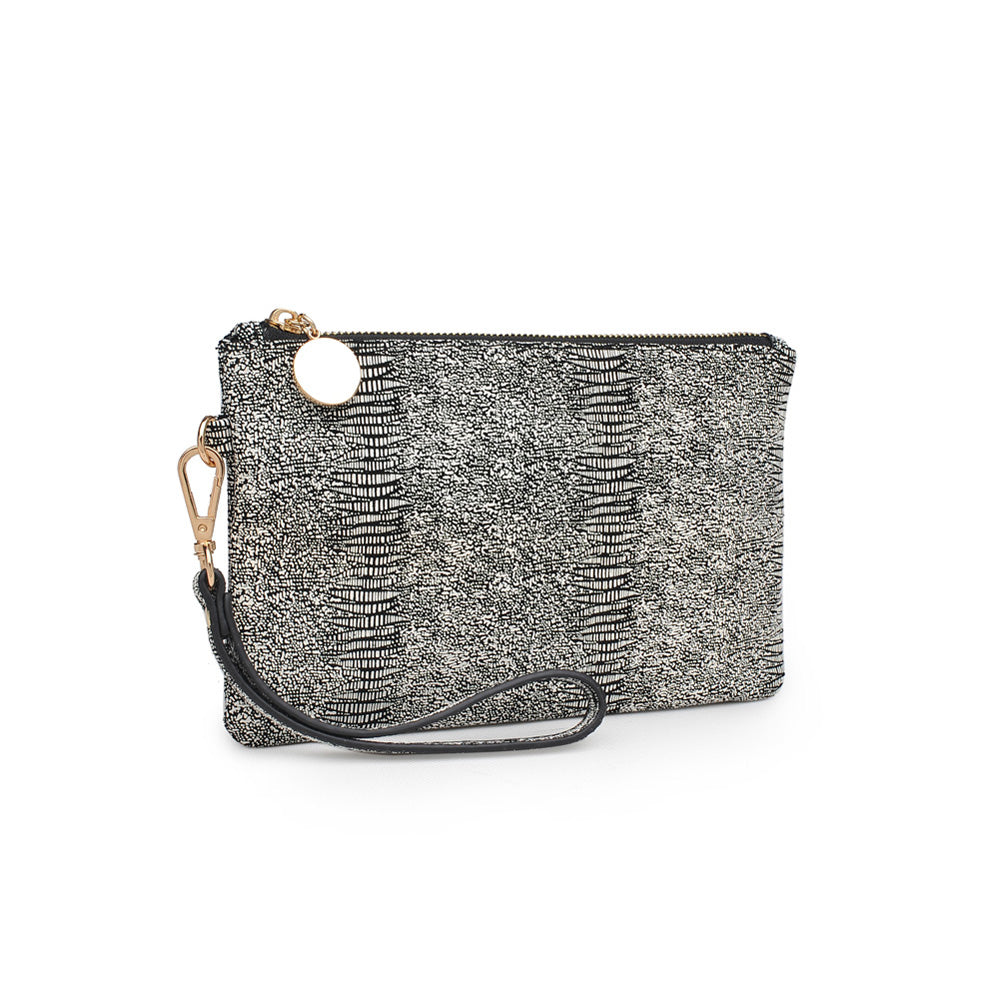 Product Image of Moda Luxe Olivia Wristlet 842017117957 View 6 | Black White