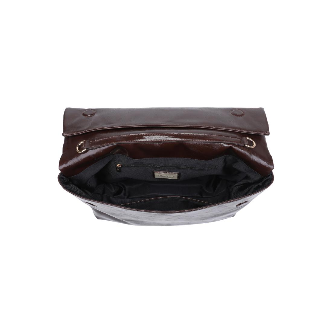 Woman wearing Espresso Moda Luxe Angela Crossbody 842017141648 View 9 | Espresso