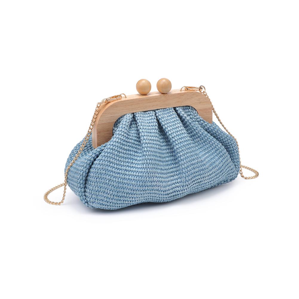 Woman wearing Denim Moda Luxe Vogueista Crossbody 842017134565 View 6 | Denim