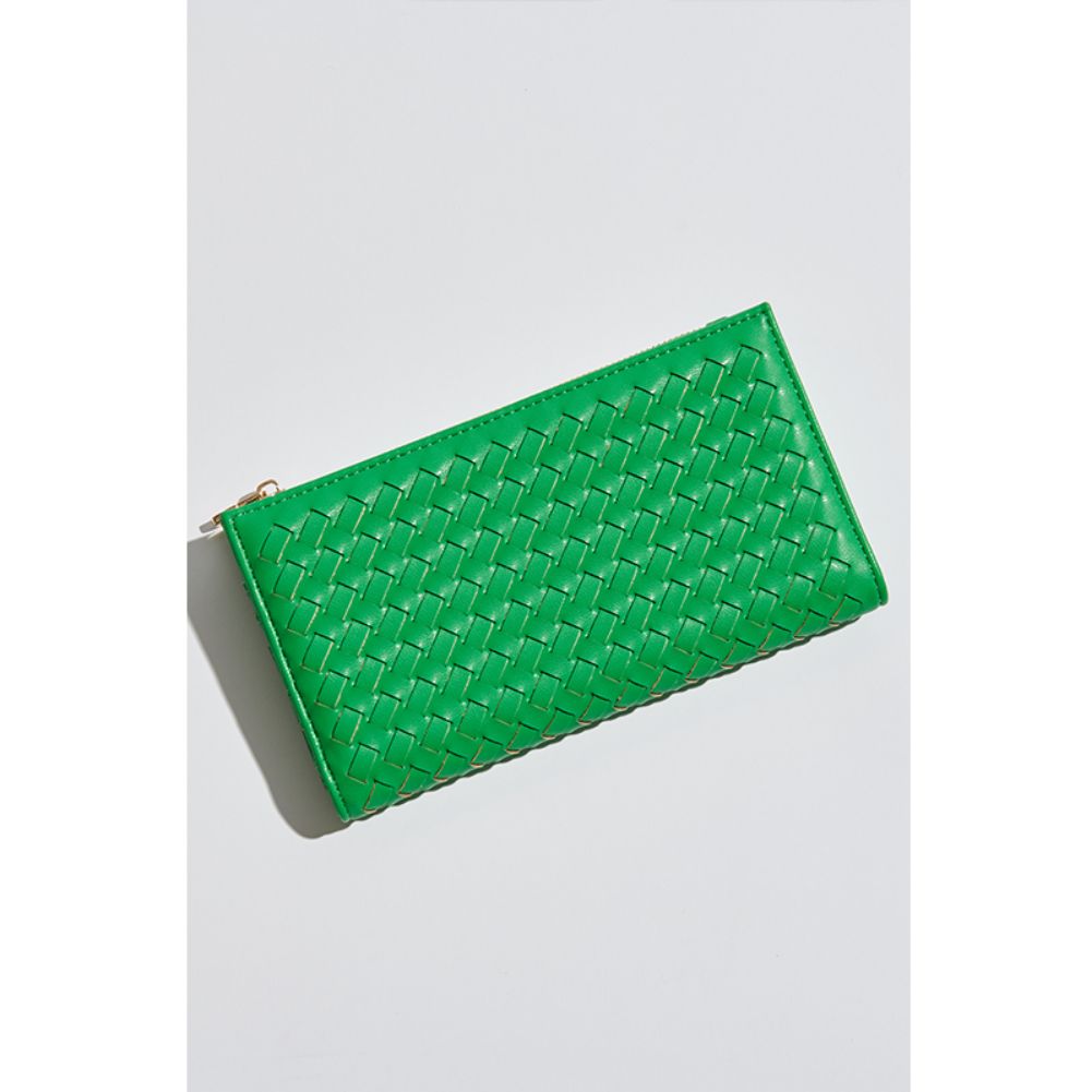 Woman wearing Kelly Green Sol and Selene Thalia Wallet 842017132387 View 1 | Kelly Green