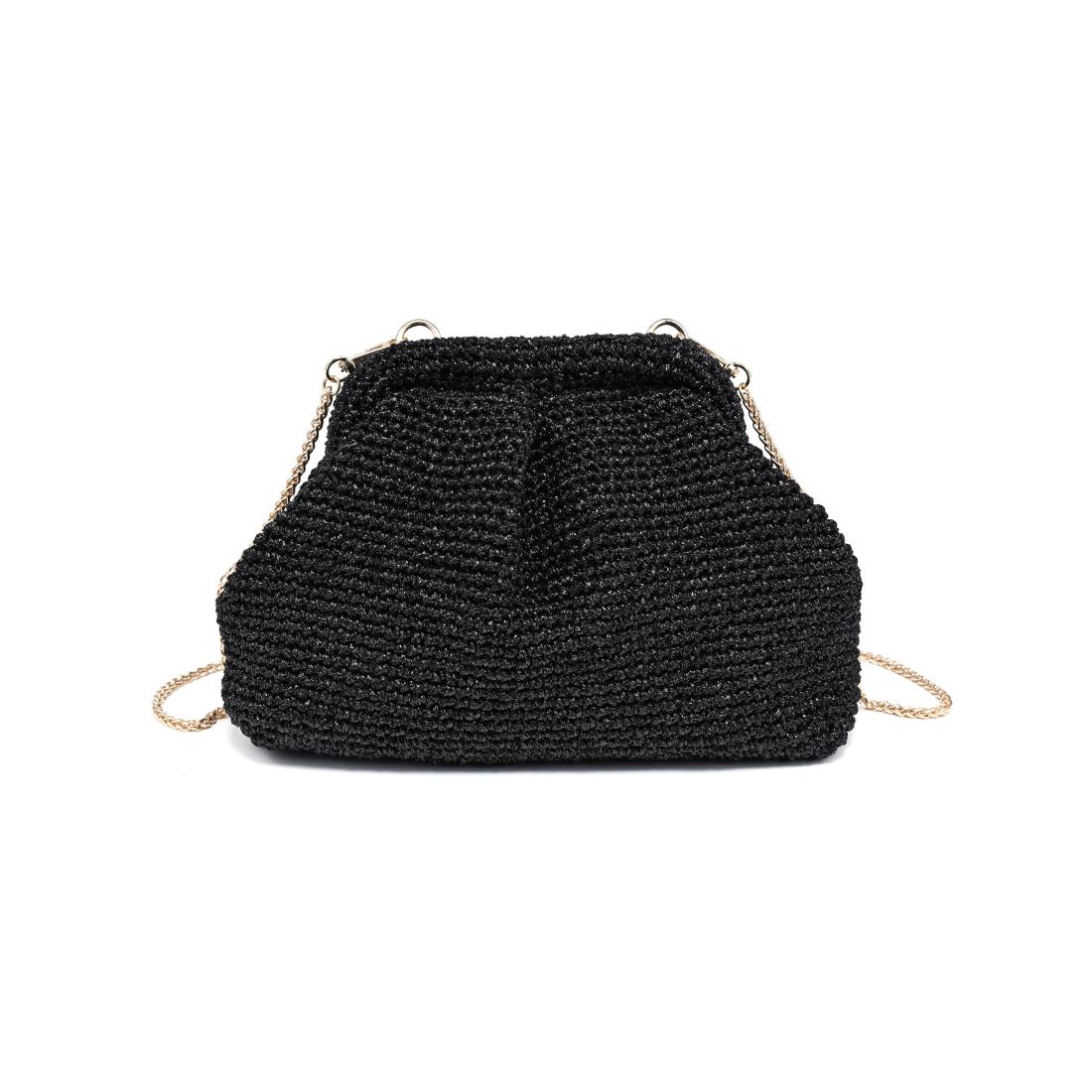 Woman wearing Black Moda Luxe Amelia Clutch 842017140979 View 7 | Black