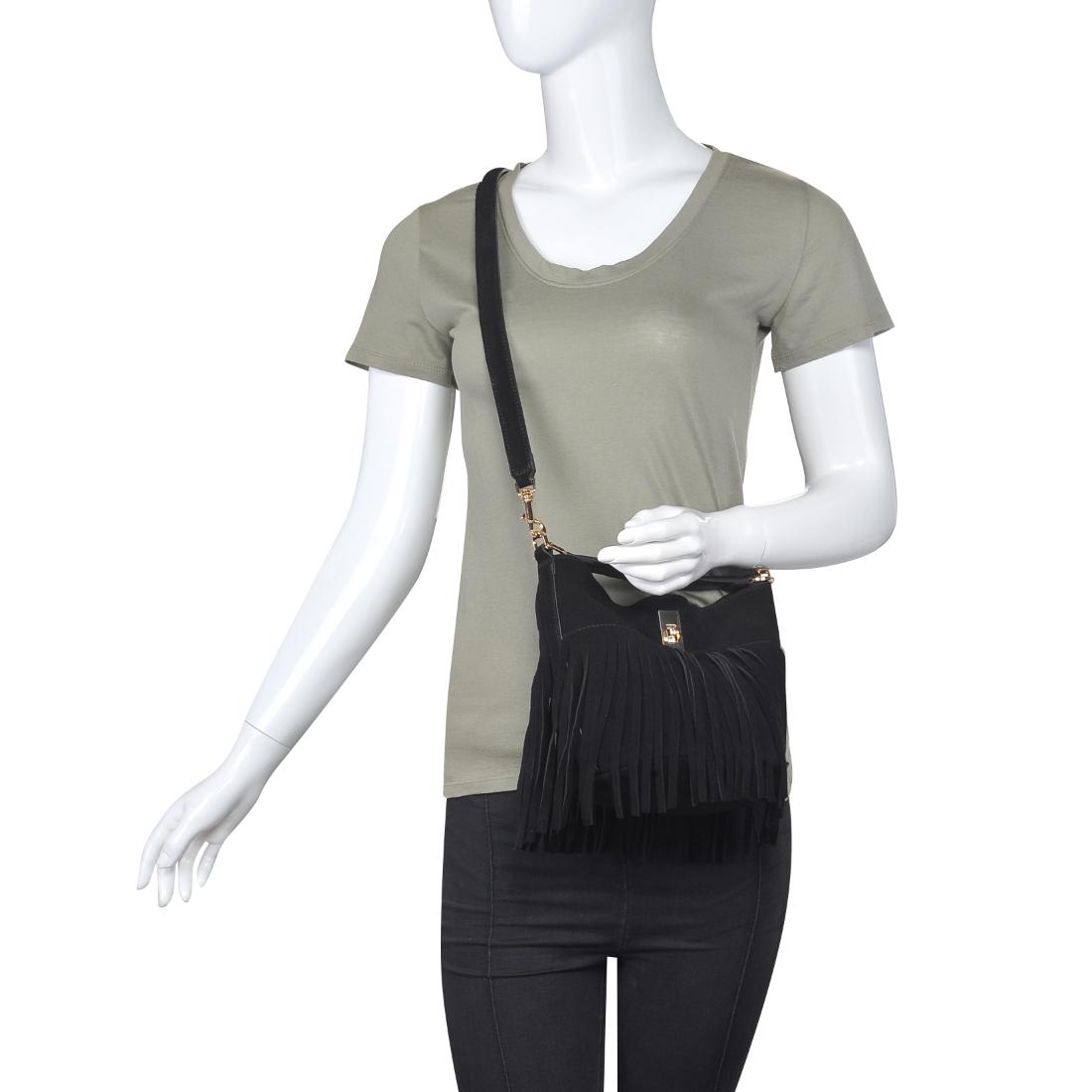 Product Image of Moda Luxe Faith Crossbody 842017139034 View 5 | Black