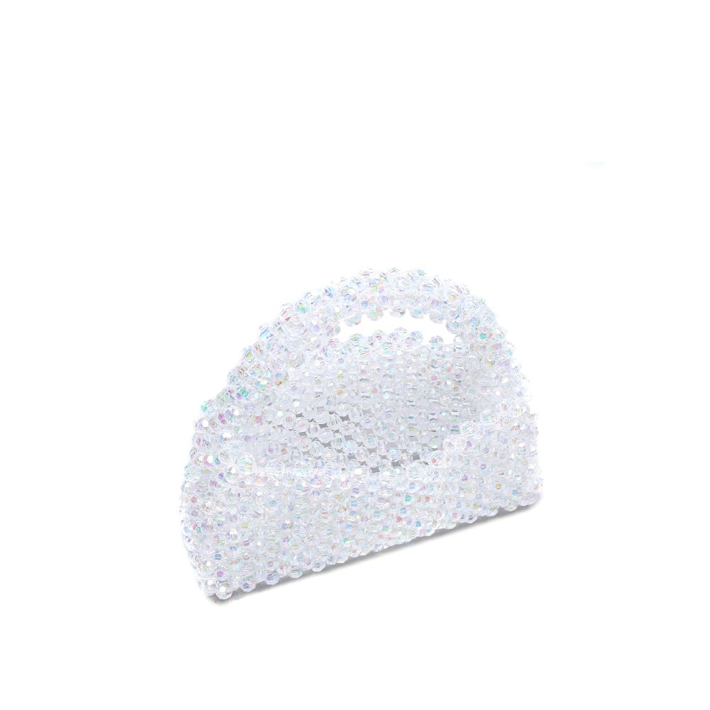 Woman wearing Iridescent Moda Luxe Dolly Evening Bag 842017133476 View 9 | Iridescent