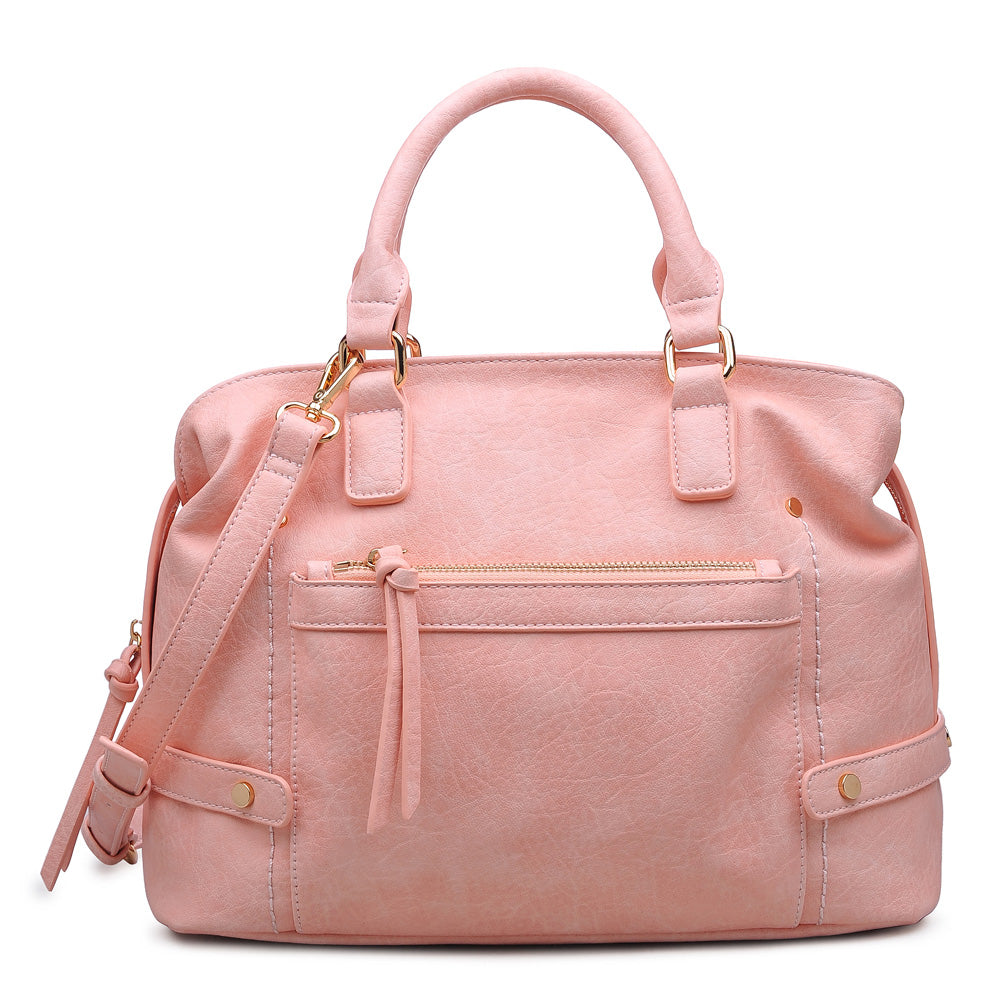 Product Image of Moda Luxe Augusta Patina Satchel 842017106593 View 1 | Antique Rose