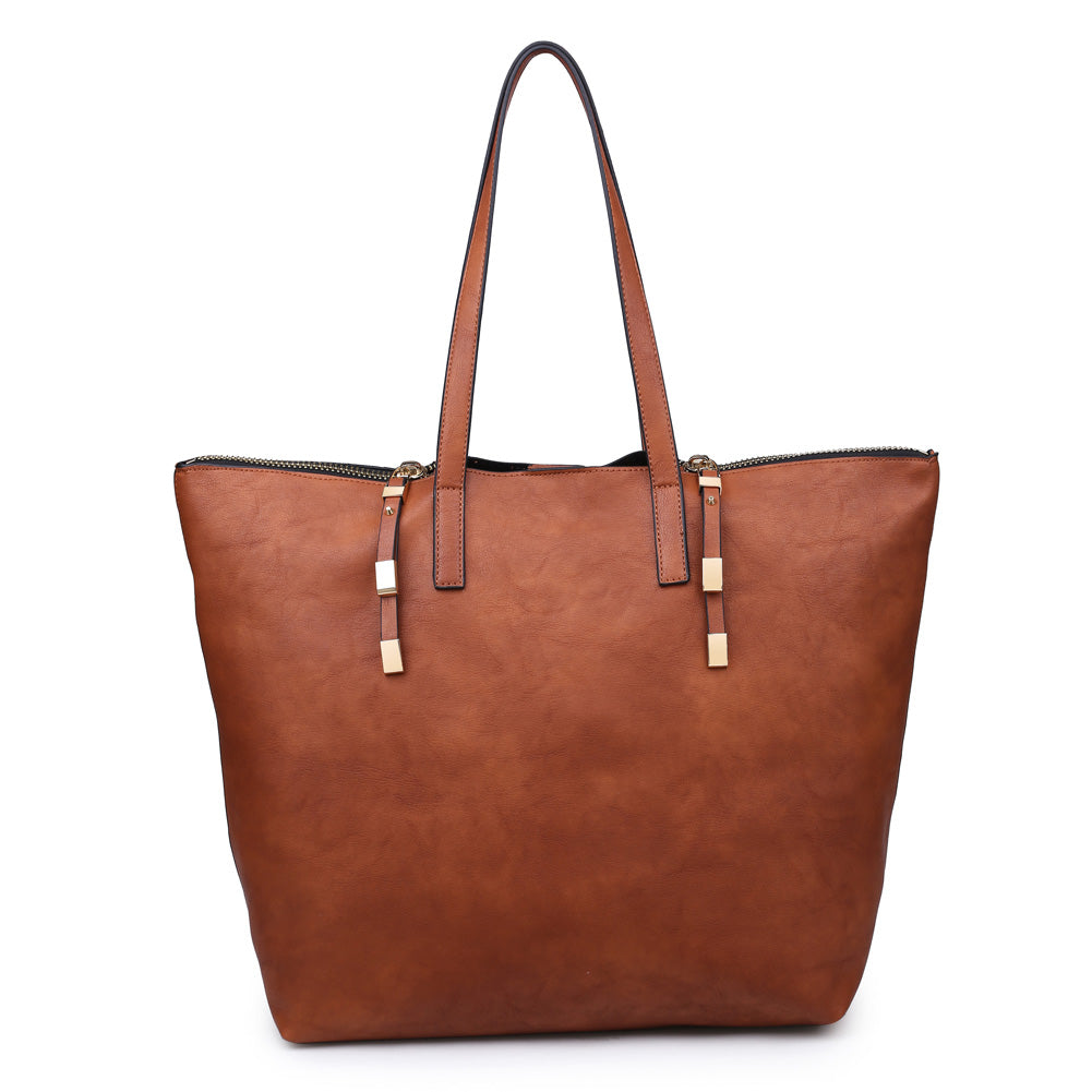 Product Image of Moda Luxe South Hampton Pebble Tote 842017117377 View 1 | Tan