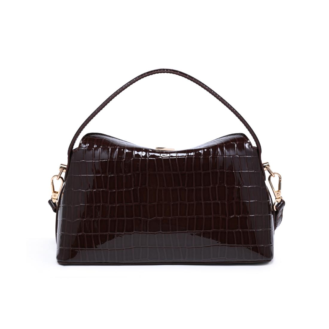 Moda Luxe Katerina - Croco Crossbody 842017143161 View 3 | Chocolate