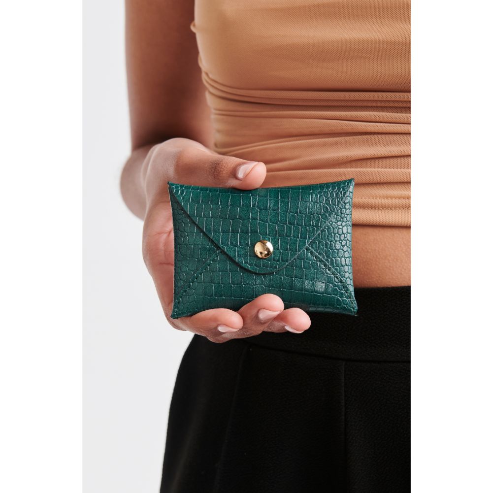 Woman wearing Forest Moda Luxe Sia Card Holder 842017126430 View 1 | Forest