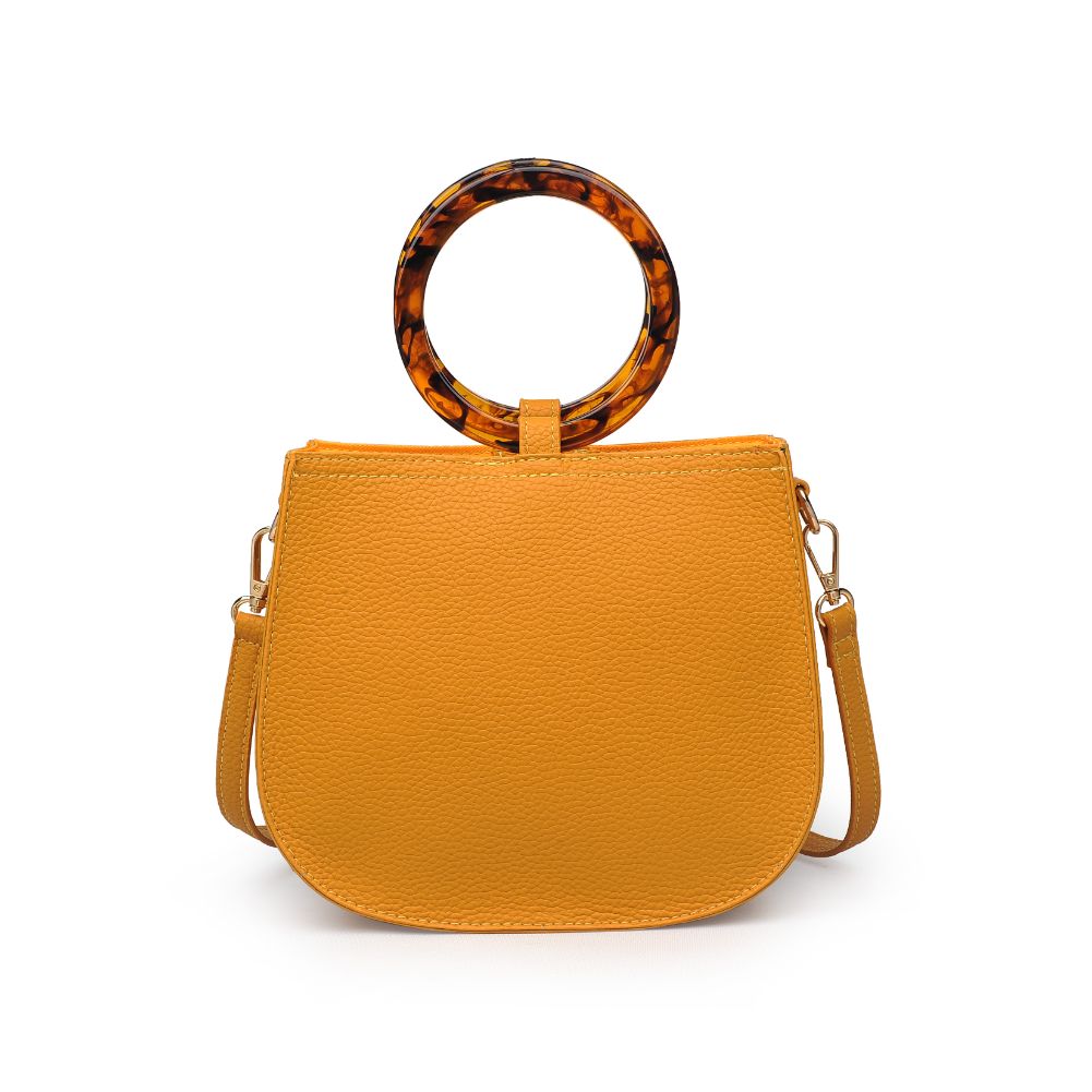 Moda Luxe Savanah Pebble Crossbody 842017121565 View 7 | Mustard