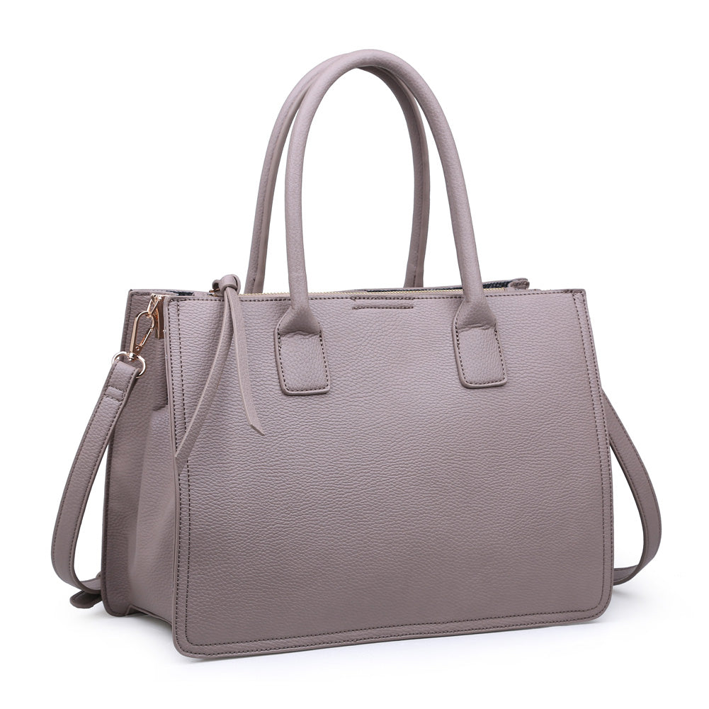 Product Image of Moda Luxe Amanda Satchel 842017116363 View 2 | Mushroom