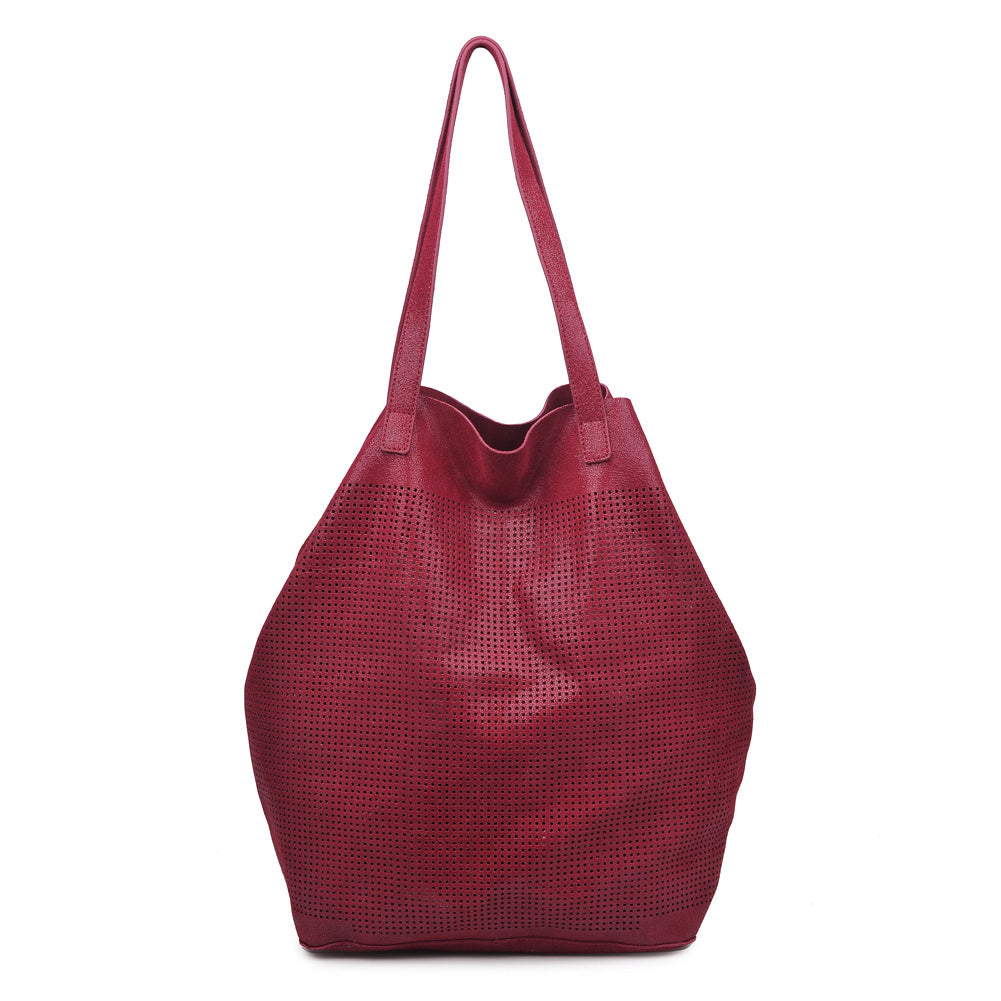 Product Image of Moda Luxe Stella Tote 842017115366 View 1 | Burgundy