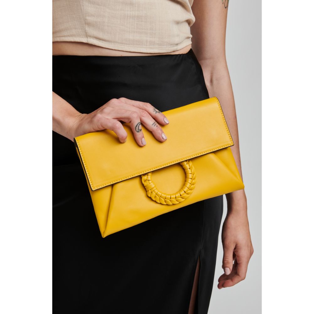 Woman wearing Sunflower Moda Luxe Harper Crossbody 842017124597 View 1 | Sunflower