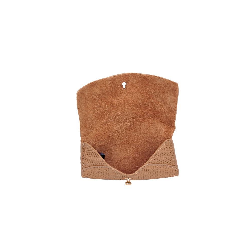 Product Image of Moda Luxe Elle Lizard Card Holder 842017119999 View 4 | Natural