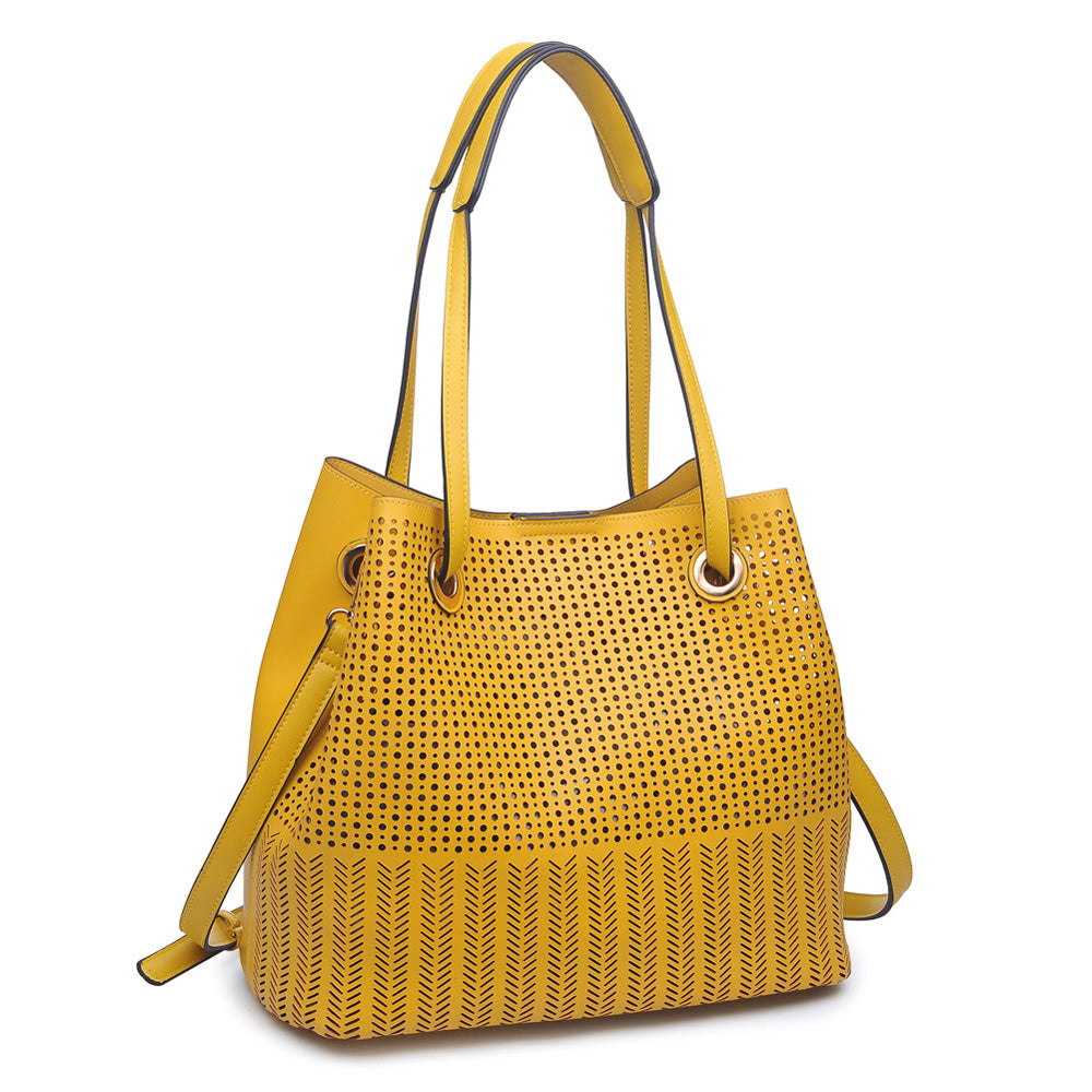 Product Image of Moda Luxe Clara Tote 842017111832 View 2 | Mustard