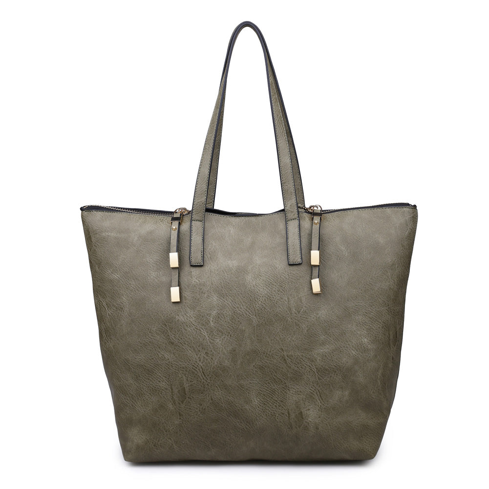 Product Image of Moda Luxe South Hampton Pebble Tote 842017117384 View 1 | Olive