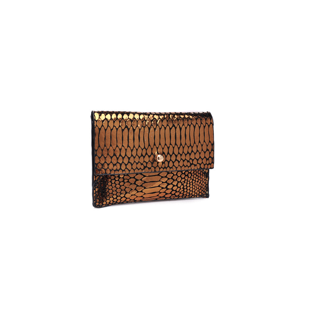 Product Image of Moda Luxe Elle Snake Wallet 842017119937 View 2 | Gold