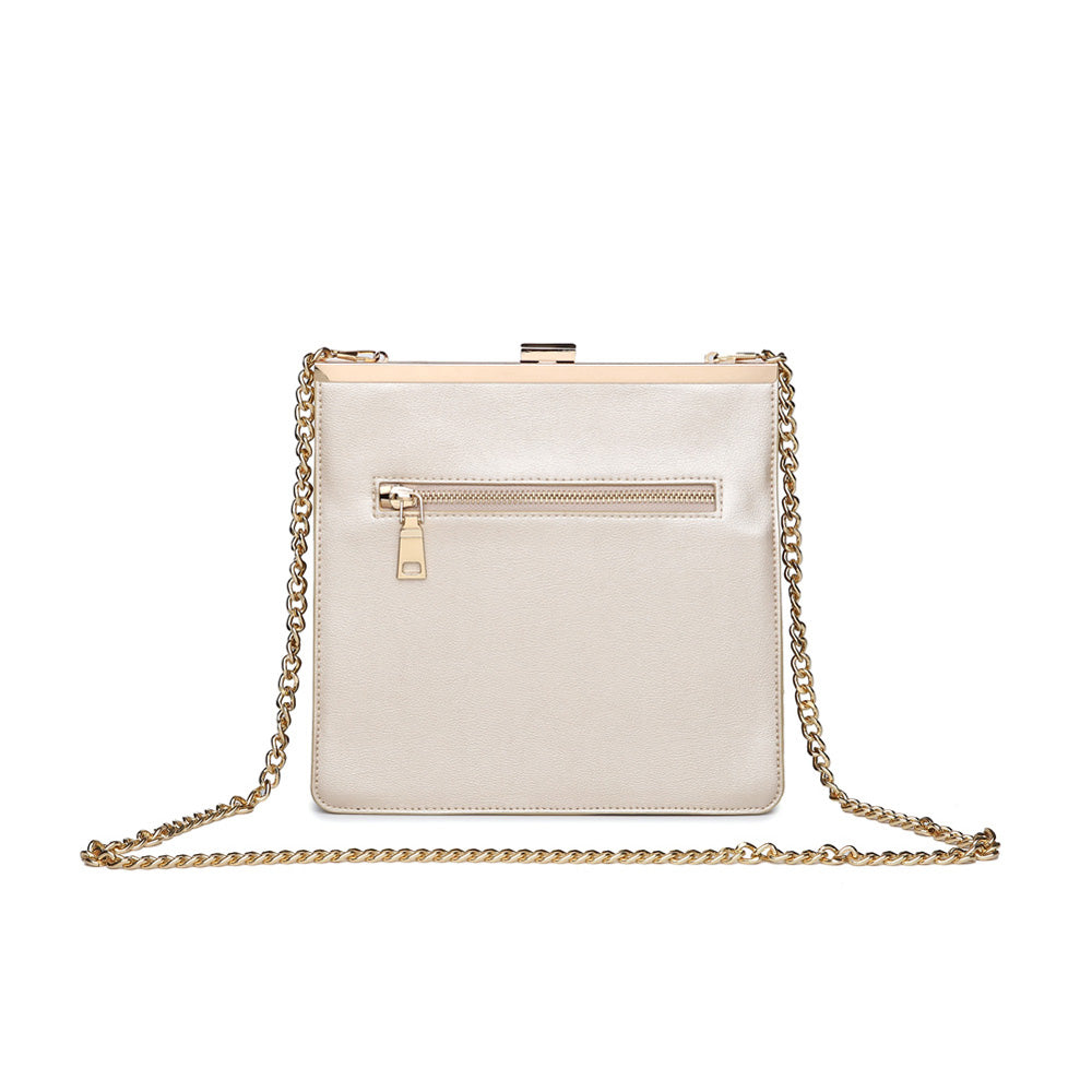 Product Image of Moda Luxe Anastasia Clutch 842017116516 View 3 | Gold