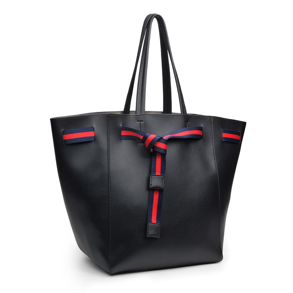 Product Image of Moda Luxe Dutchess Tote 842017118787 View 6 | Black