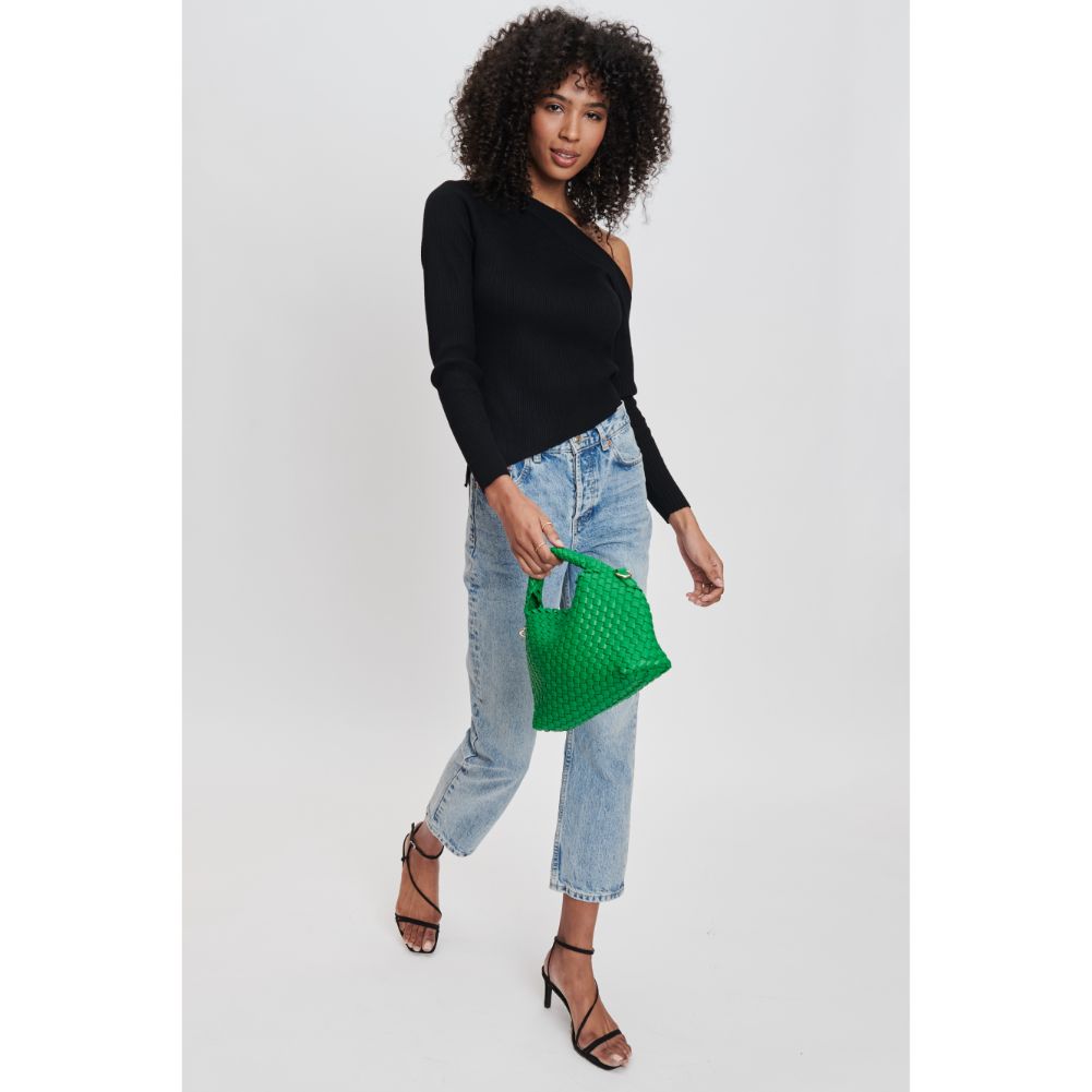 Woman wearing Kelly Green Moda Luxe Jessamine Crossbody 842017132202 View 2 | Kelly Green