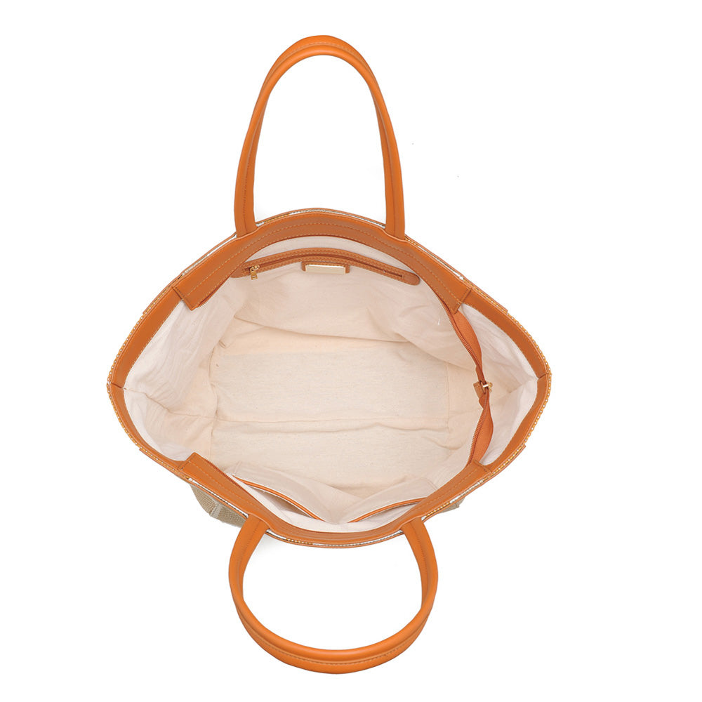 Product Image of Moda Luxe Mendoza Tote 842017112280 View 4 | Tan