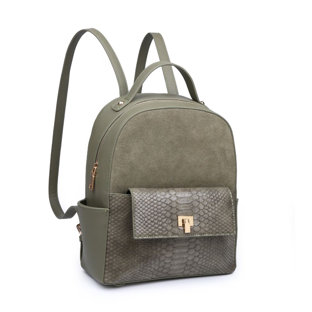 Product Image of Moda Luxe Reilley Backpack 842017121688 View 2 | Olive