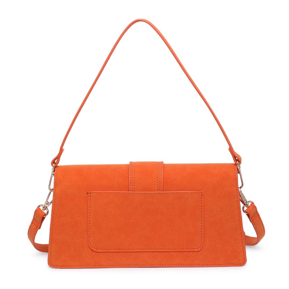 Product Image of Moda Luxe Violet - Suede Crossbody 842017130734 View 7 | Orange