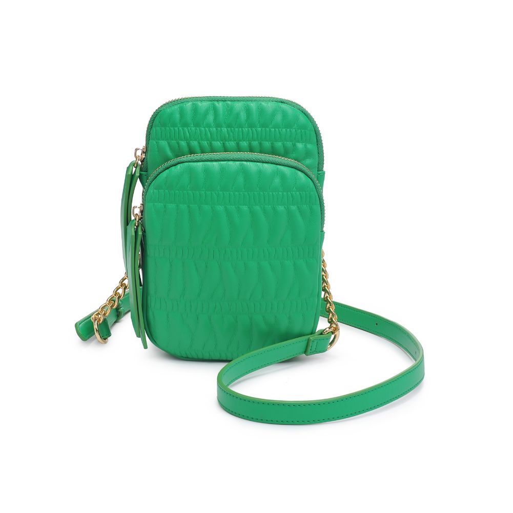 Woman wearing Kelly Green Moda Luxe Chantal Crossbody 842017131496 View 5 | Kelly Green