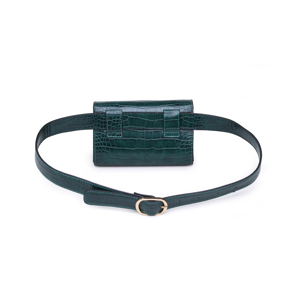 Product Image of Moda Luxe Vera Croc Belt Bag 842017115793 View 3 | Emerald