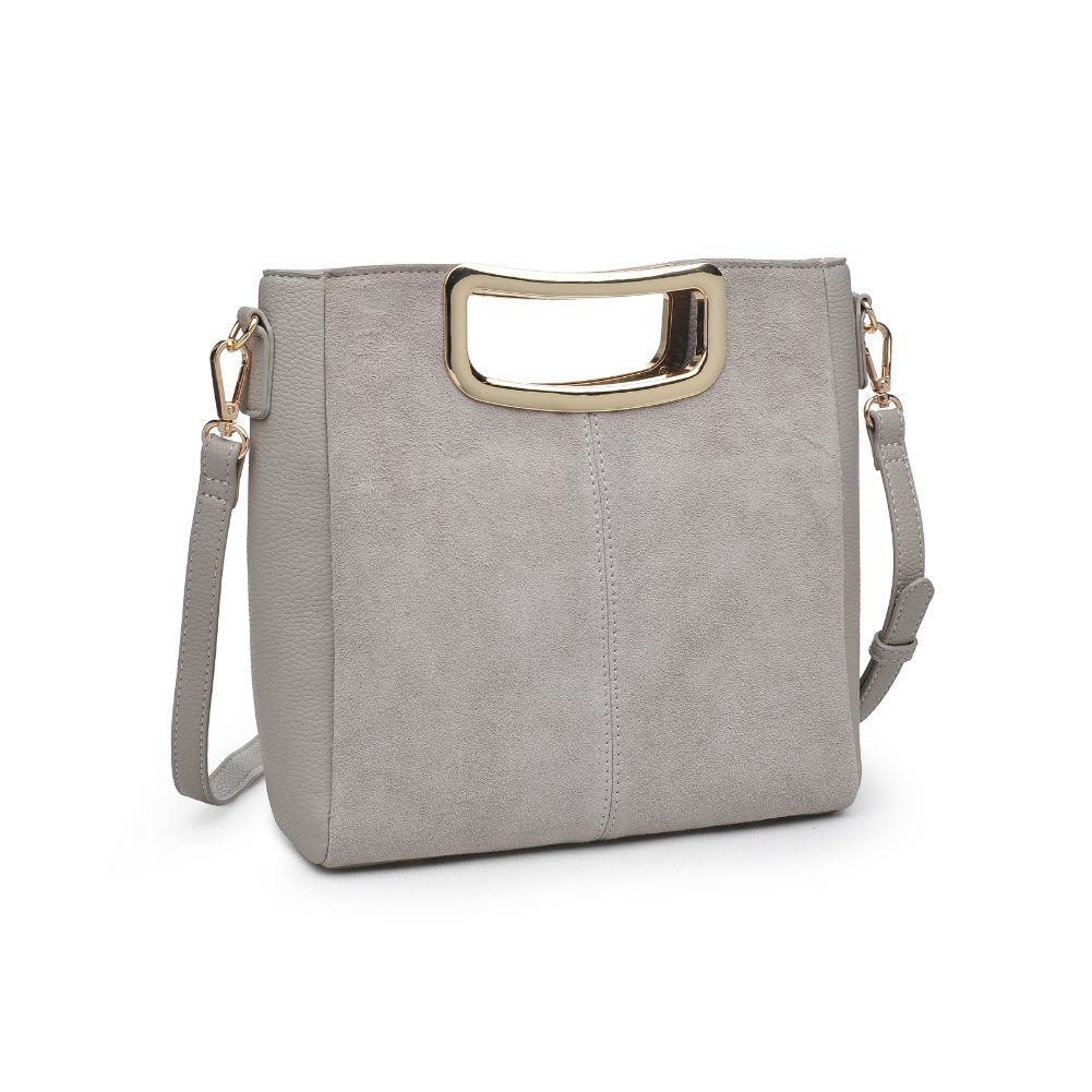 Woman wearing Grey Moda Luxe Brielle Crossbody 842017123019 View 6 | Grey