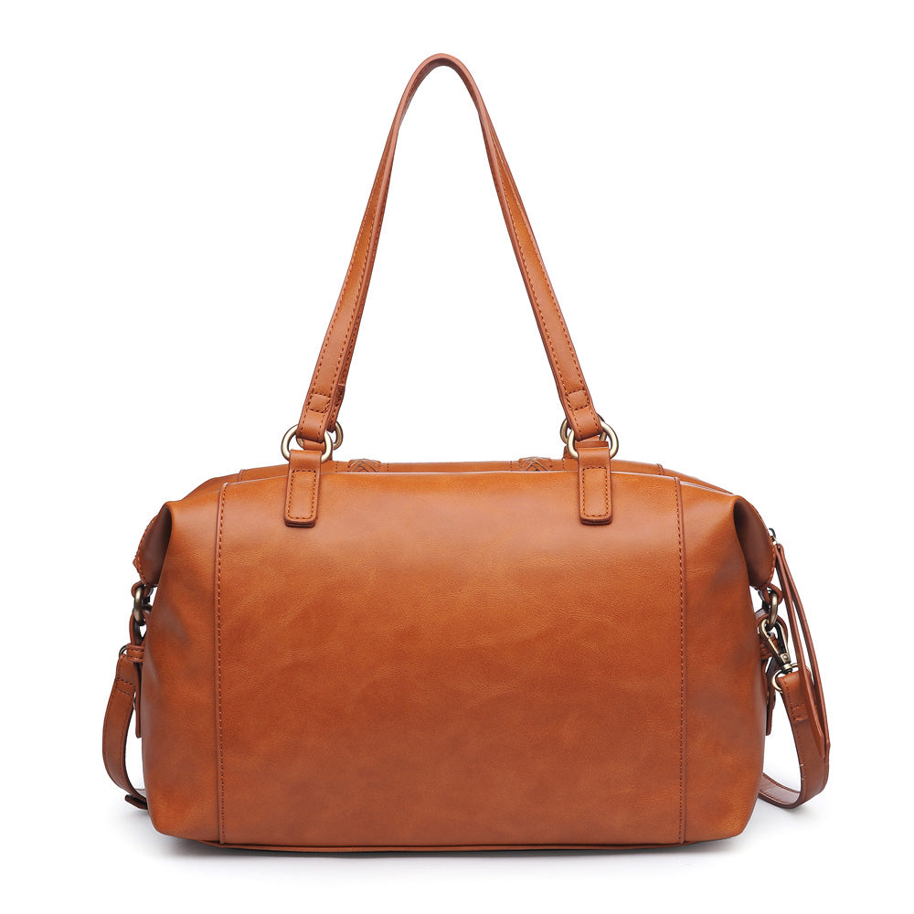 Product Image of Moda Luxe Annette Satchel 842017118282 View 3 | Camel