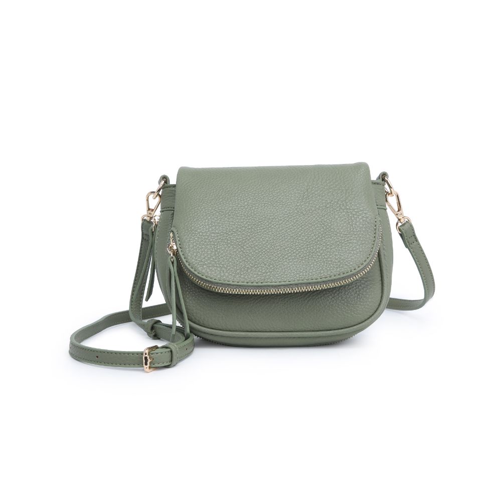 Woman wearing Sage Moda Luxe Diva Crossbody 842017127482 View 5 | Sage