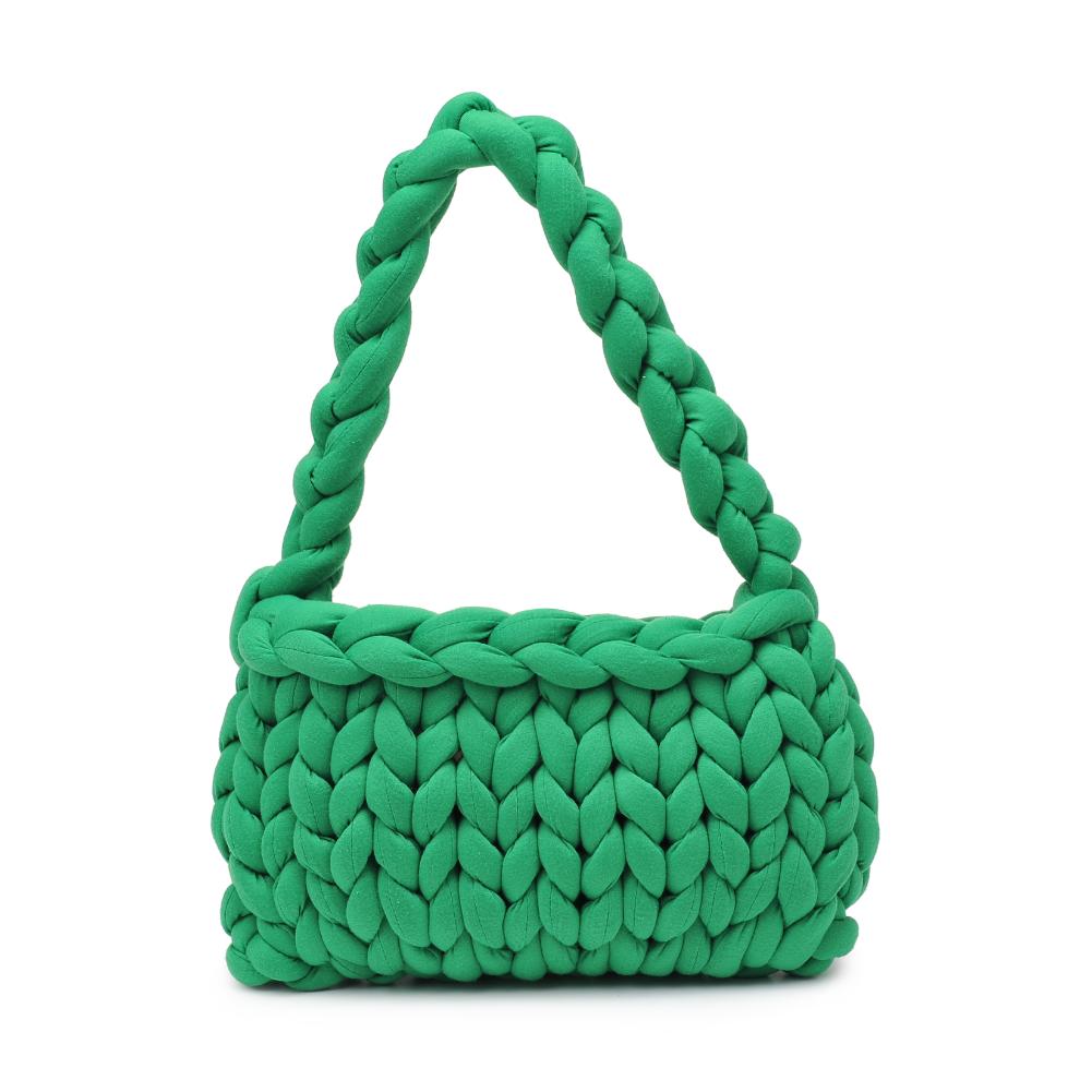 Woman wearing Kelly Green Moda Luxe Trendelle Hobo 842017134954 View 5 | Kelly Green