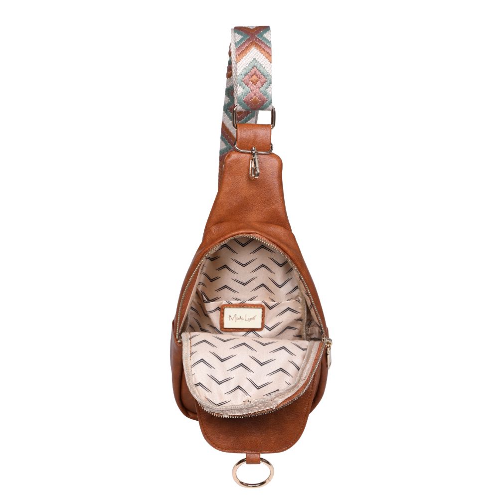 Moda Luxe Regina Sling Backpack 842017129547 View 8 | Tan