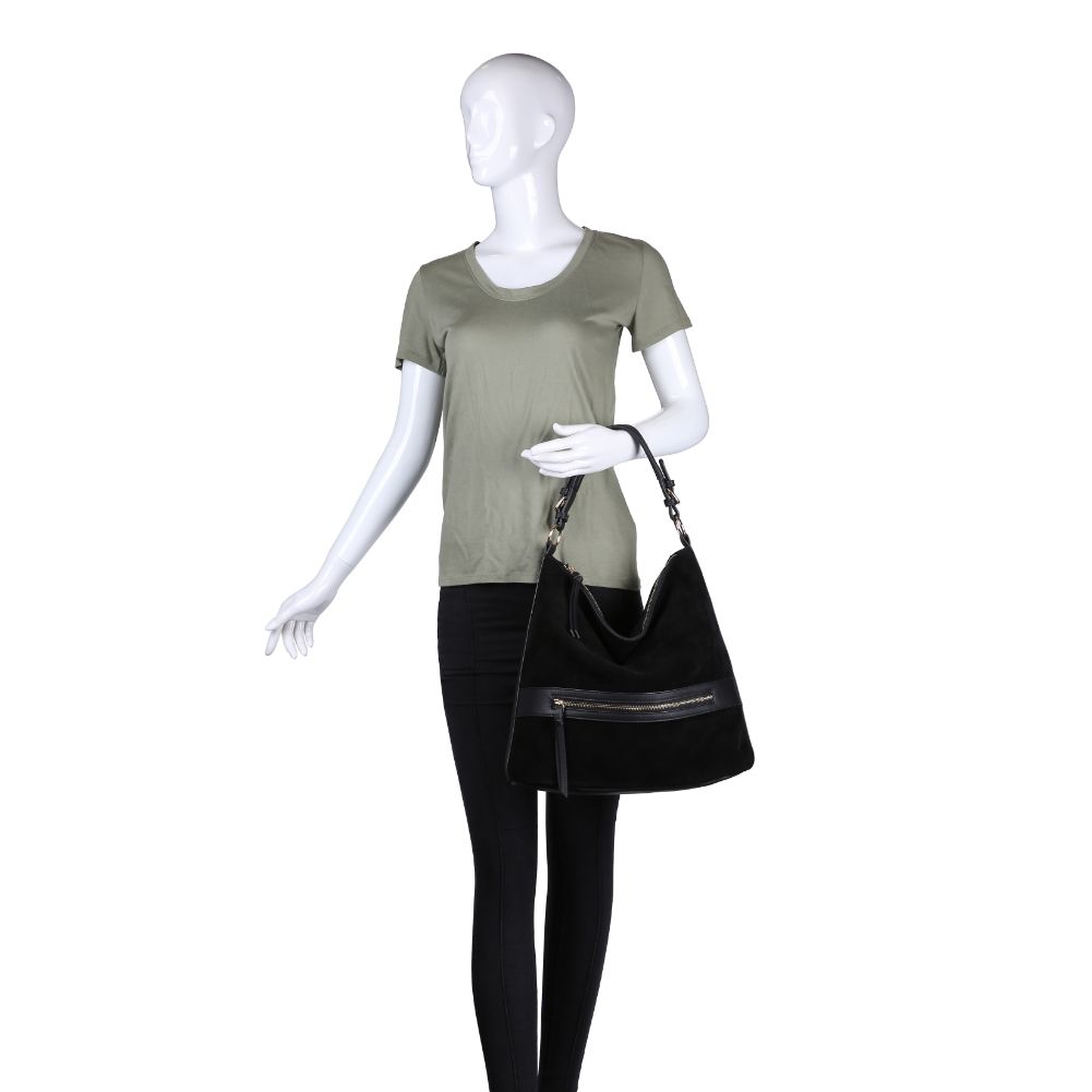 Product Image of Moda Luxe Isabella Hobo 842017122395 View 5 | Black