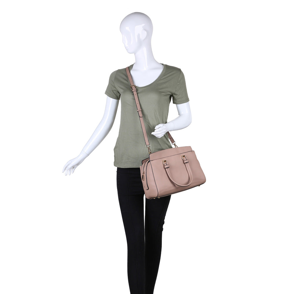 Product Image of Moda Luxe Boston Satchel 842017115724 View 5 | Natural