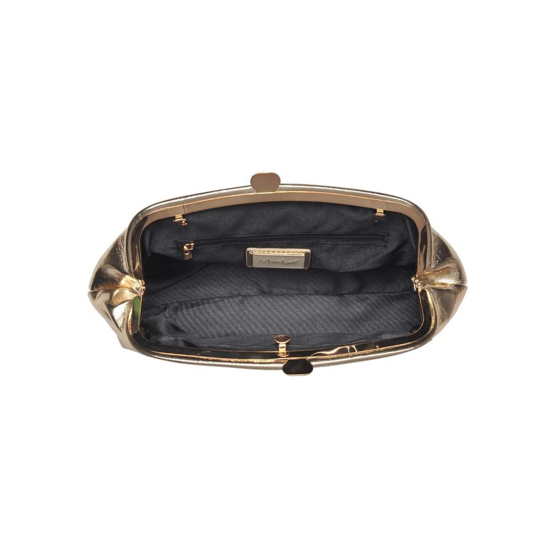 Product Image of Moda Luxe Camille Clutch 842017139195 View 8 | Gold