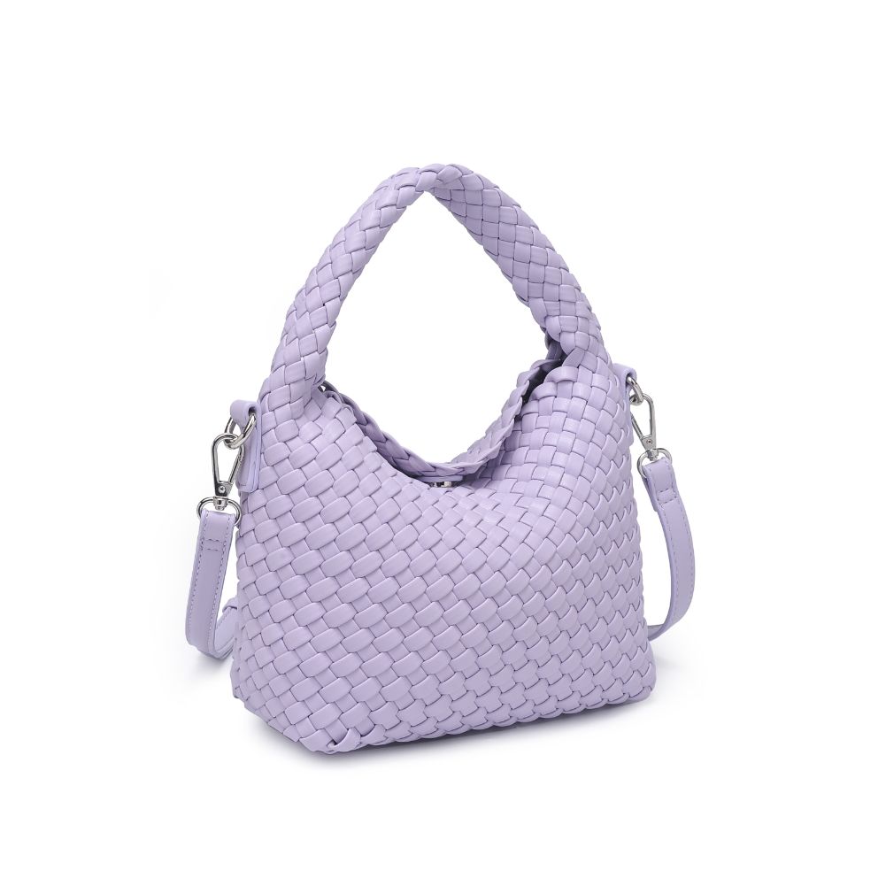 Woman wearing Lilac Moda Luxe Jessamine Crossbody 842017134480 View 6 | Lilac