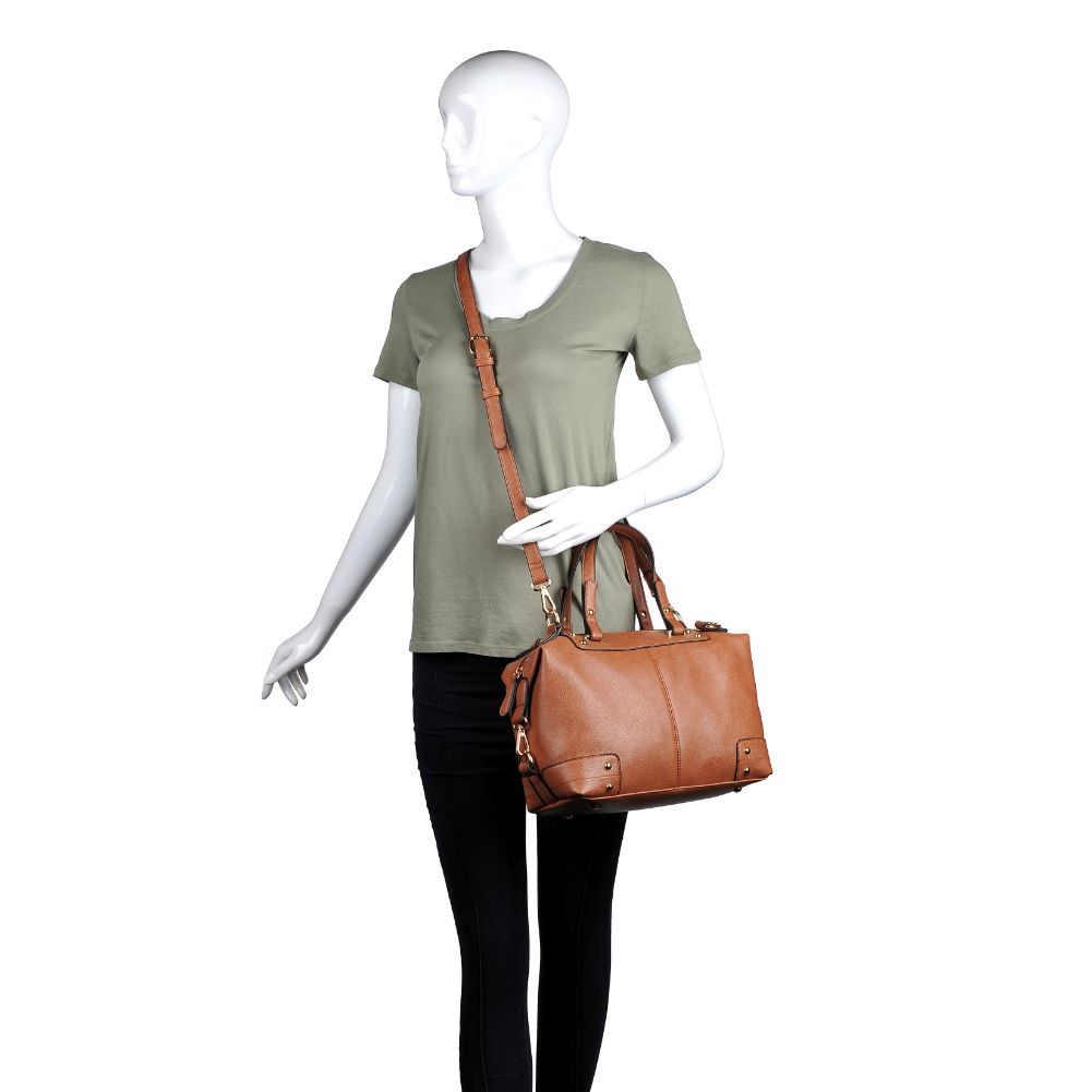 Product Image of Moda Luxe Broadway Patina Satchel 842017117315 View 5 | Olive