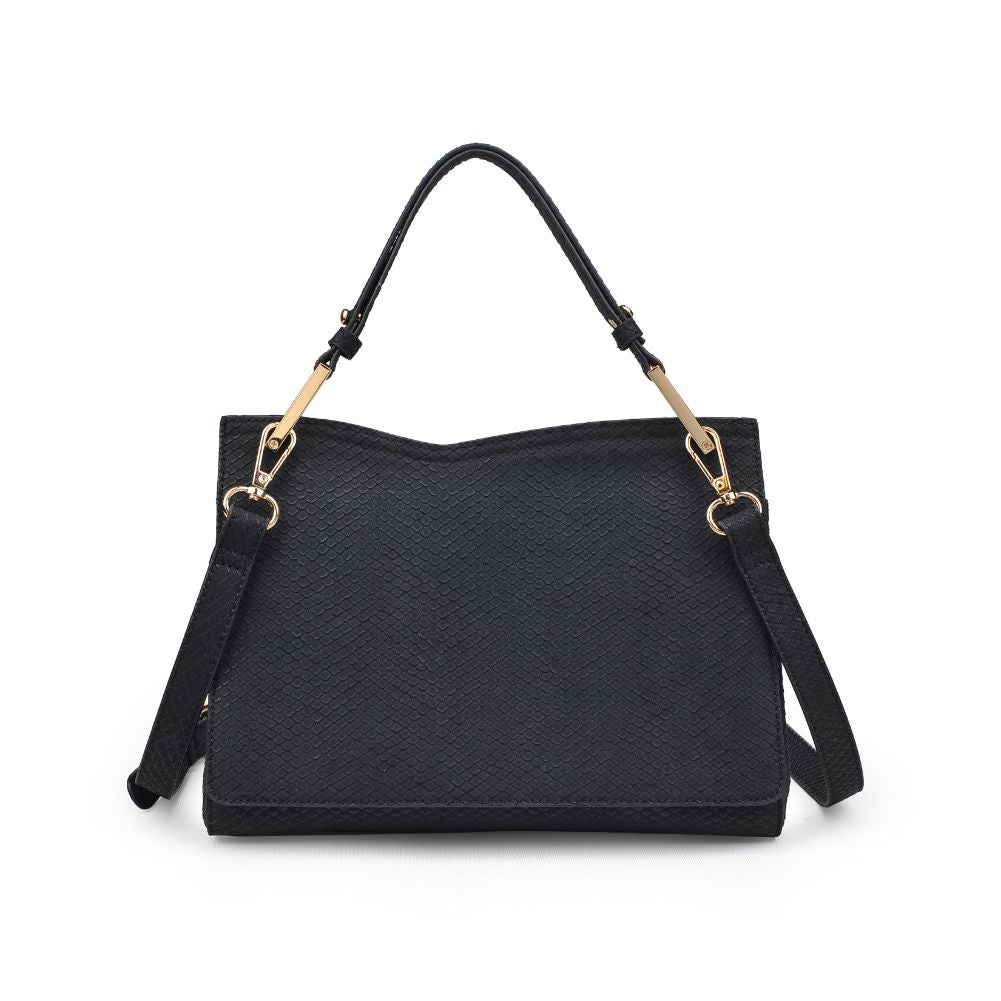 Product Image of Moda Luxe Camila Snake Satchel 842017121626 View 7 | Black