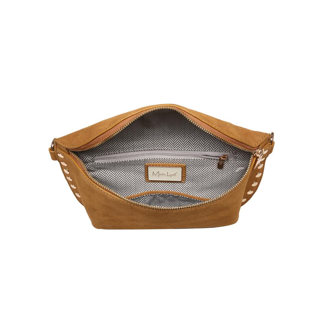 Product Image of Moda Luxe Gizelle-Suede Belt Bag 842017139676 View 8 | Tan